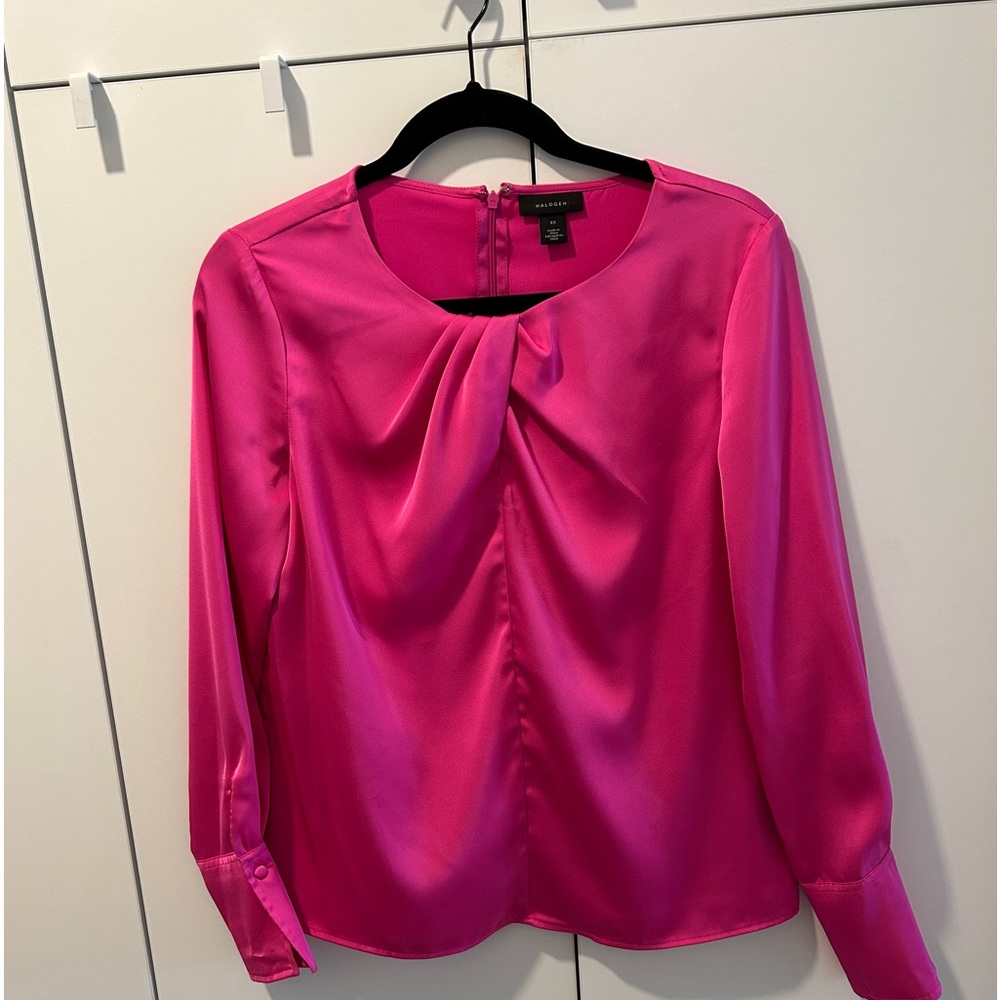 Halogen Magenta blouse